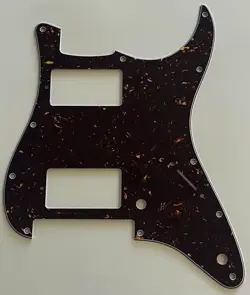 FOR FIT FENDER STRAT FLOYD ROSE TREMOLO HH GUITAR PICKGUARD 4 PLY BROWN TORTOISE