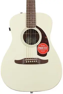 FENDER MALIBU PLAYER ACOUSTIC-ELECTRIC GUITAR - OLYMPIC WHITE