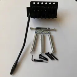 LEFT-HANDED SINGLE LOCKING TREMOLO VIBRATO BRIDGE FOR FENDER ST GUITAR BLACK