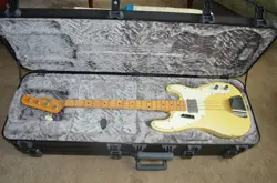1972 FENDER TELECASTER BASS GUITAR W/ FENDER CASE BLONDE TRUE RELIC