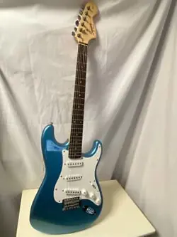 SQUIER BY FENDER STRAT ELECTRIC GUITAR WITH SOFT CASE