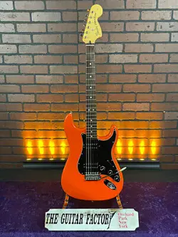 RARE 2002 FENDER DELUXE DOUBLE FAT STRATOCASTER - CAPRI ORANGE MIM MEXICO - W...