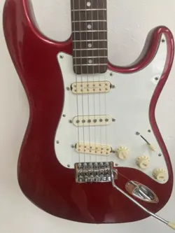 FENDER STRATOCASTER ALDER BODY VINTAGE BRIDGE MOUNT - CANDY APPLE RED