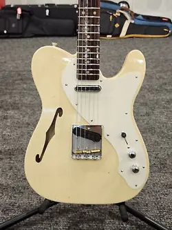 FENDER CUSTOM SHOP '50S TELE THINLINE JOURNEYMAN RELIC LTD ED GUITAR VINT BLONDE