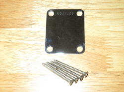 FENDER 1982 USA CHROME AMERICAN VINTAGE 57/62 FOUR BOLT STRATOCASTER NECK PLATE