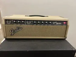 1964 FENDER BANDMASTER BLACKFACE TUBE AMP HEAD MODEL AB763 BLONDE VINTAGE WORKS
