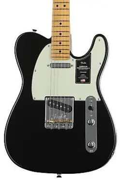 FENDER AMERICAN PROFESSIONAL II TELECASTER - BLACK WITH MAPLE FINGERBOARD
