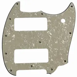 FOR FIT FENDER OFFSET SERIES MUSTANG P90 STYLE GUITAR PICKGUARD IVORY WHITE