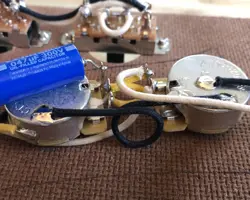 FENDER MUSTANG / DUO SONIC II WIRING HARNESS WHITE SWITCHES