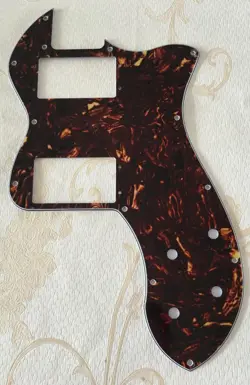 FOR FENDER TELE CLASSIC PLAYER THINLINE GUITAR PICKGUARD,4 PLY BROWN TORTOISE