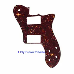 PARTS FOR US FENDER 72 TELE DELUXE REISSUE GUITAR PICKGUARD, BROWN TORTOISE