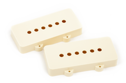GENUINE FENDER JAZZMASTER PICKUP COVERS, AGED WHITE, SET OF 2, MPN 0054442049