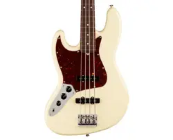 USED FENDER AMERICAN PROFESSIONAL II JAZZ BASS LH - OLYMPIC WHITE W/ROSEWOOD FB