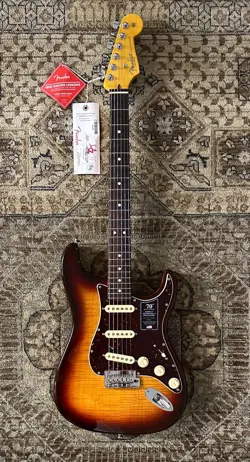 FENDER 70TH ANNIVERSARY AMERICAN PROFESSIONAL II STRATOCASTER W/ HARD CASE