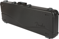 FENDER DELUXE MOLDED HARDSHELL CASE FOR ELECTRIC JAZZ BASS GUITARS # 0996162306