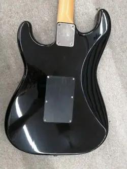 FENDER JAPAN ELECTRIC GUITAR STRATOCASTER BOXER MODEL BLACK FROM JAPAN 008598K