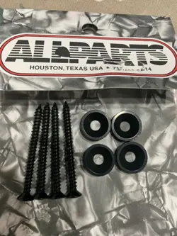 ALL PARTS GUITAR BLACK NECK SCREWS AND FERRELS