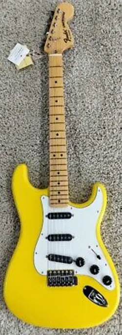 FENDER MADE IN JAPAN LIMITED INTERNATIONAL COLOR STRATOCASTER, MONACO YELLOW