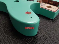 MIM FENDER TELECASTER BLACKTOP HH BODY 2012  SEAFOAM OVER CANDY APPLE RED