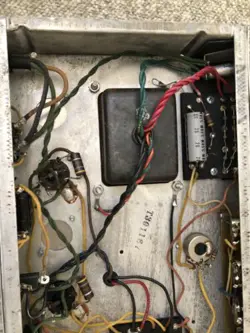 1966 FENDER BANDMASTER BLACKFACE TUBE AMP HEAD MODEL AB763 VINTAGE RARE WORKS!