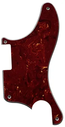 RED TORTOISE FOR FENDER TELE CABALLO TONO LIGERO HUMBUCKER GUITAR PICKGUARD
