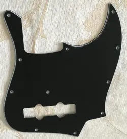 PICK FOR FENDER GEDDY LEE JAZZ BASS GUITAR PICKGUARD,3 PLY BLACK