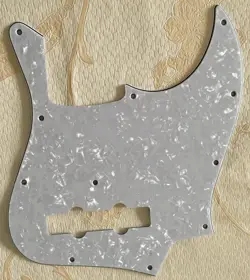 PICK FOR FENDER GEDDY LEE JAZZ BASS GUITAR PICKGUARD,4 PLY WHITE PEARL