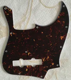 PICK FOR FENDER GEDDY LEE JAZZ BASS GUITAR PICKGUARD,4 PLY BROWN TORTOISE