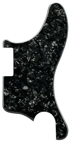 4 PLY BLACK PEARL FOR FENDER TELE CABALLO TONO LIGERO HUMBUCKER GUITAR PICKGUARD