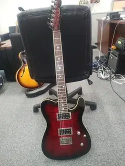 FENDER SPECIAL EDITION CUSTOM TELECASTER FMT HH BLACK CHERRY BURST _4777