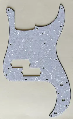 4 PLY WHITE PEARL PICKGUARD FIT FENDER '62 PRECISION P BASS STYLE GUITAR PARTS