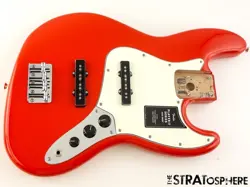 FENDER PLAYER II JAZZ BASS LOADED BODY BASS GUITAR PARTS ALNICO 5 CORAL RED
