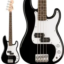 SQUIER BY FENDER MINI PRECISION BASS BLK ELECTRIC BASS