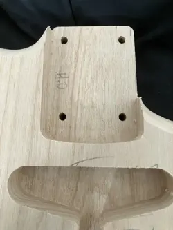 UNFINISHED STRATOCASTER BODY