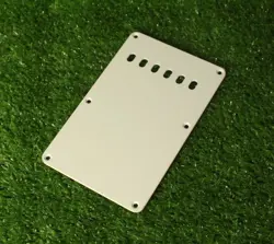 VINTAGE STYLE TREMOLO COVER BACK PLATE FOR FENDER STRAT - WHITE 1 PLY V1