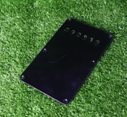 VINTAGE STYLE TREMOLO COVER BACK PLATE FOR FENDER STRAT - BLACK 1 PLY V1