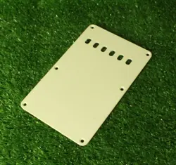 VINTAGE STYLE TREMOLO COVER BACK PLATE FOR FENDER STRAT - MINT IVORY 1 PLY V1