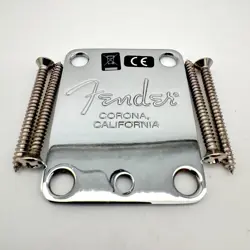 FENDER NECK PLATE CORONA CA MINT 24092