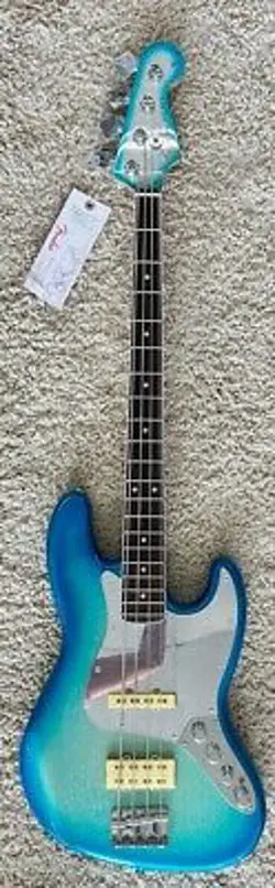 FENDER LIMITED EDITION PLAYER PLUS X BLU DETIGER JAZZ BASS, SKY BURST SPARKLE