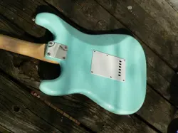 SONIC BLUE PARTSCASTER, ST, STRAT, TRISONIC PICKUPS, FENDER TREM