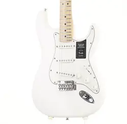 FENDER PLAYER STRATOCASTER POLAR WHITE USED 2020 ALDER BODY W/SOFT CASE