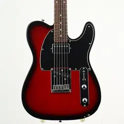 SQUIER BY FENDER STANDARD SERIES FAT TELECASTER ANTIQUE BURST USED W/SOFT CASE