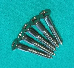 1999 FENDER PRECISION BASS GUITAR VINTAGE STYLE BRIDGE ORIGINAL MOUNTING SCREWS
