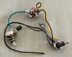 2005 FENDER SQUIER MB-4 BASS GUITAR ORIGINAL WIRING HARNESS