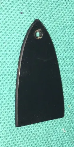 2005 FENDER MB-4 SQUIER BASS GUITAR ORIGINAL TRUSS ROD COVER PLATE