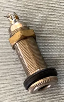 2005 FENDER SQUIER MB-4 BASS GUITAR ORIGINAL OUTPUT JACK