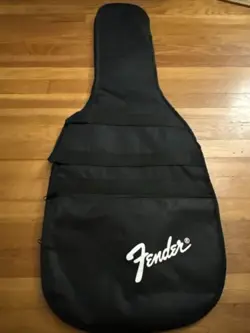 FENDER BLACK PADDED CASE FOR FENDER STRAT TELECASTER ELECTRIC GUITAR