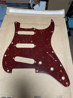 GENUINE FENDER STRATOCASTER PICKGUARD  - BROWN TORTOISE