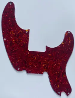 FOR FIT FENDER TELECASTER PRECISION BASS STYLE GUITAR PICKGUARD RED TORTOISE