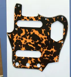 GUITAR PARTS FOR US FENDER JAGUAR GUITAR PICKGUARD SCRATCH PLATE, LEOPARD PRINT